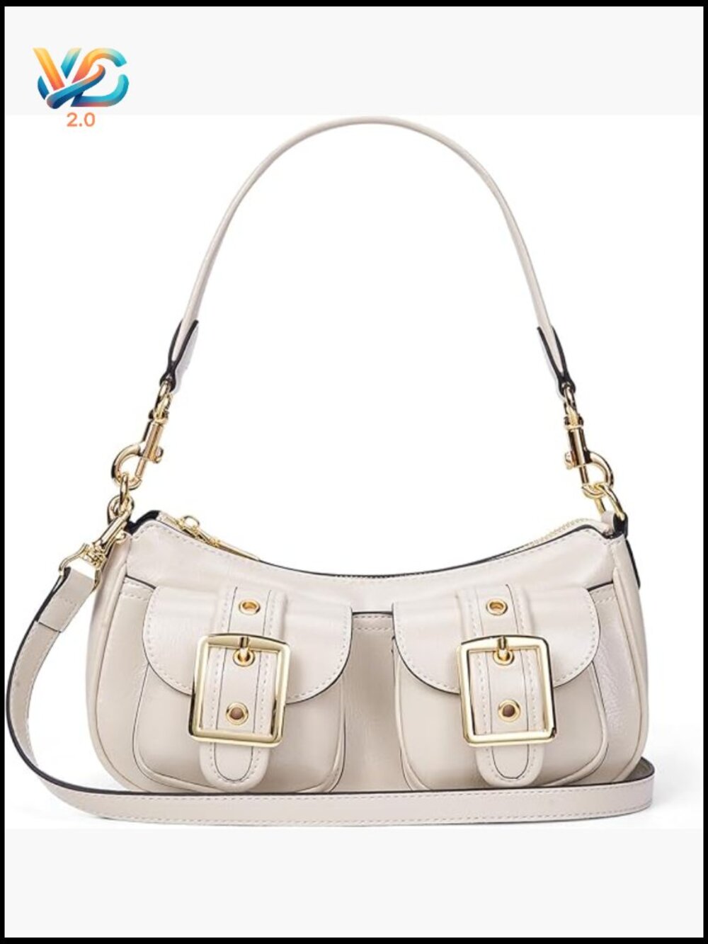 Y2k Faux Leather Hobo Shoulder Bag With Adjustable Crossbody Strap